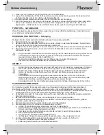 Предварительный просмотр 11 страницы Bestron DHY1705 Instruction Manual