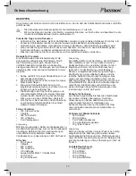 Предварительный просмотр 13 страницы Bestron DHY1705 Instruction Manual