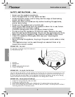 Preview for 22 page of Bestron DLD5009 Instruction Manual
