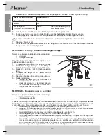 Предварительный просмотр 10 страницы Bestron DNHD42 Instruction Manual