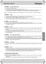 Предварительный просмотр 19 страницы Bestron DSA991 Instruction Manual