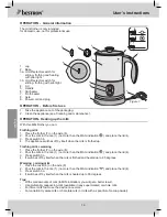 Preview for 16 page of Bestron DSB3088 Instruction Manual