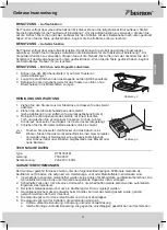 Предварительный просмотр 9 страницы Bestron DST1000LM Instruction Manual