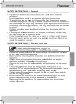 Preview for 17 page of Bestron DTP800 Instruction Manual