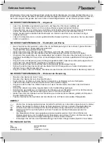 Предварительный просмотр 7 страницы Bestron DWF40REM Instruction Manual