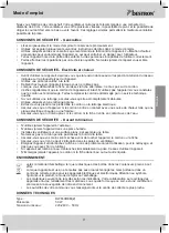 Предварительный просмотр 11 страницы Bestron DWF40REM Instruction Manual