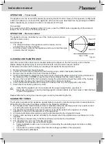 Preview for 17 page of Bestron DWF40REM Instruction Manual