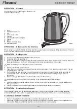 Предварительный просмотр 16 страницы Bestron DWK1000LM Instruction Manual