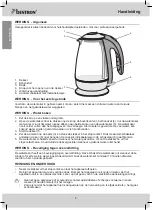 Предварительный просмотр 4 страницы Bestron DWK28G Instruction Manual