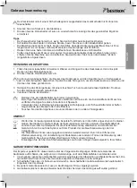 Предварительный просмотр 9 страницы Bestron DYD318 Instruction Manual