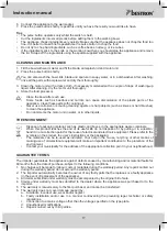 Предварительный просмотр 17 страницы Bestron DYD318 Instruction Manual