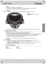 Preview for 15 page of Bestron DYX608 User Instructions