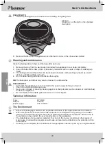 Preview for 20 page of Bestron DYX608 User Instructions