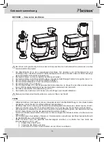 Предварительный просмотр 19 страницы Bestron KITCHEN HEROES AKM1600S Instruction Manual