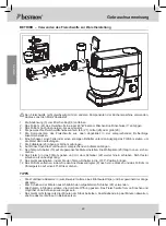 Предварительный просмотр 22 страницы Bestron KITCHEN HEROES AKM1600S Instruction Manual