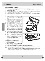 Предварительный просмотр 28 страницы Bestron KITCHEN HEROES AKM1600S Instruction Manual