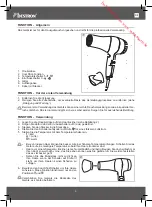 Preview for 4 page of Bestron Pink Flamingo AHD2200M Instruction Manual