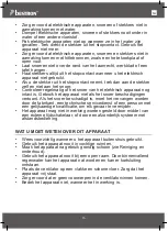 Предварительный просмотр 16 страницы Bestron Summer Breeze ADF30DZ Instruction Manual