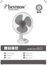 Bestron Summer Breeze DDF45W Instruction Manual preview