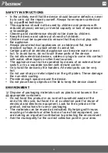 Предварительный просмотр 9 страницы Bestron Sweet Dreams ANP801V Instruction Manual