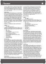 Preview for 8 page of Bestron SWEET DREAMS APFM700SD Instruction Manual