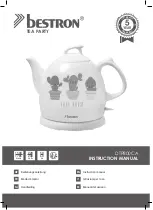 Bestron TEA PARTY DTP800CA Instruction Manual preview