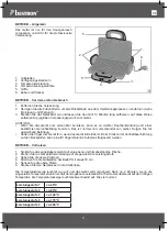 Предварительный просмотр 6 страницы Bestron VIVA ITALIA ACG380 Instruction Manual