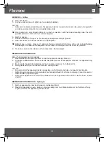 Preview for 23 page of Bestron VIVA ITALIA APM123W Instruction Manual