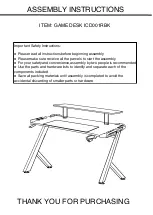 Bestsign ICD001RBK Assembly Instructions Manual предпросмотр