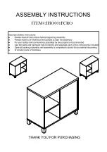 Предварительный просмотр 1 страницы Bestsign IHO001FCRO Assembly Instructions Manual