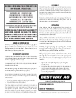 Preview for 2 page of BESTWAY AG EC-15 Owner'S Manual