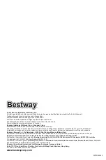 Предварительный просмотр 2 страницы Bestway 43045051 Owner'S Manual