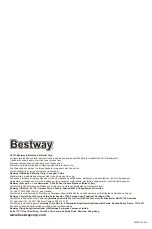 Предварительный просмотр 8 страницы Bestway 53401E Owner'S Manual