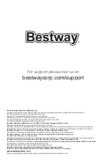 Предварительный просмотр 7 страницы Bestway 58430 Owner'S Manual