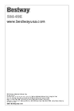 Preview for 1 page of Bestway 58649E Owner'S Manual