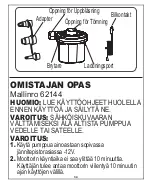 Предварительный просмотр 34 страницы Bestway 62144 Owner'S Manual