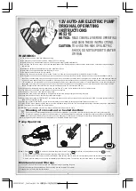 Предварительный просмотр 2 страницы Bestway 65315 Original Operating Instructions