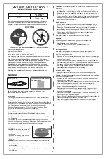 Предварительный просмотр 3 страницы Bestway 6942138917222 Owner'S Manual