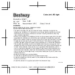 Preview for 1 page of Bestway ColorJet Instructions