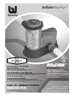 Предварительный просмотр 1 страницы Bestway FlowClear 58121 Owner'S Manual