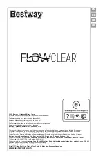 Bestway FLOWCLEAR 58391 Owner'S Manual preview