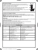 Preview for 9 page of Bestway FLOWCLEAR SAND FILTER Owner'S Manual