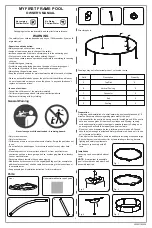 Bestway MY FIRST FRAME POOL Owner'S Manual preview