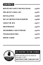 Preview for 2 page of Bestway S100103 Owner'S Manual