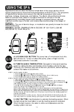 Preview for 18 page of Bestway SaluSpa Owner'S Manual