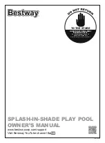 Preview for 1 page of Bestway SPLASH-IN-SHADE PLAY POOL Owner'S Manual