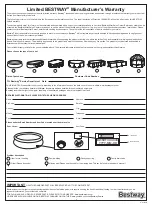 Preview for 8 page of Bestway STEEL PRO 56401 Owner'S Manual