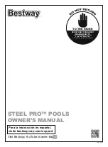 Bestway STEEL PRO series Owner'S Manual preview