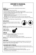 Preview for 2 page of Bestway TriTech Connect and Rest 67922 Owner'S Manual