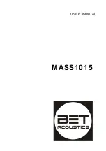 Предварительный просмотр 1 страницы BET ACOUSTICS MASS1015 User Manual